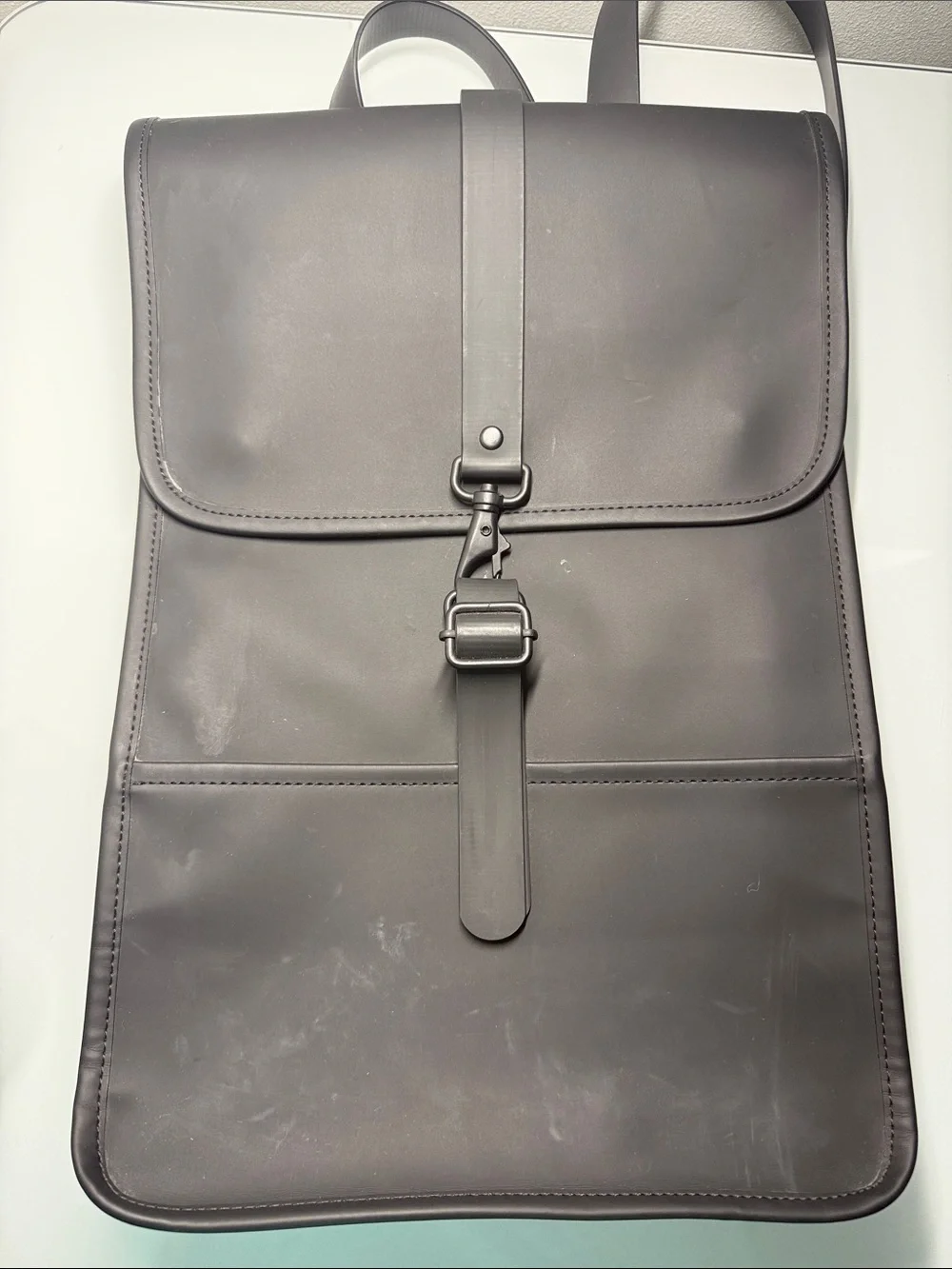 Rains Black Waterproof Backpack